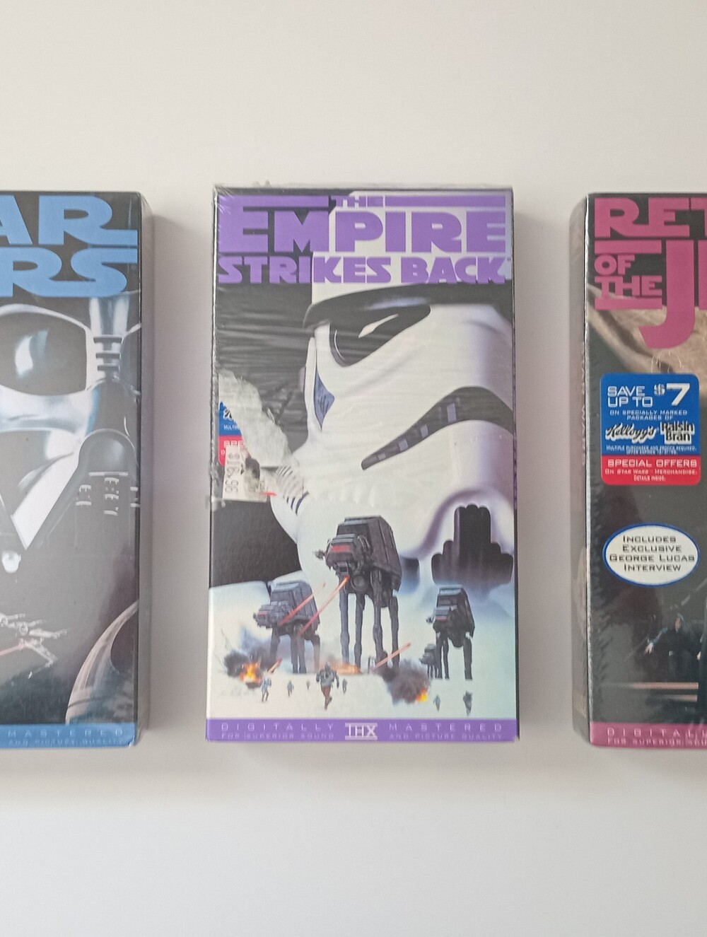 Star Wars Original Trilogy VHS Box Set THX Remastered | 2 Sealed | VG